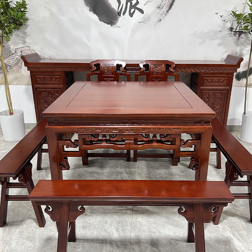 徽派伟达八仙桌榫卯大师工艺