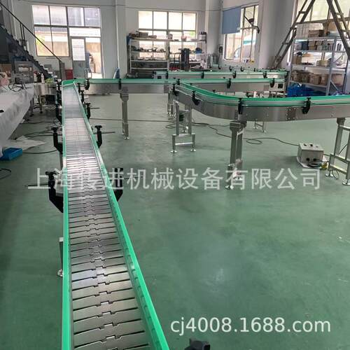 宁夏饮料输送机无压链板缓冲QNN输送义务温力瓶不锈钢链保板传送