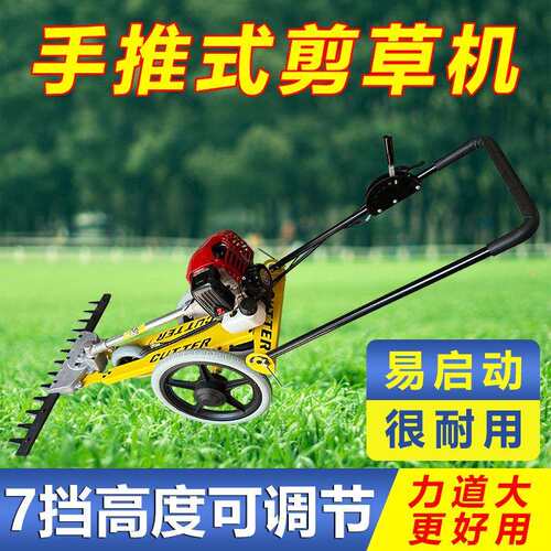 汽油机割草机手推式汽油修剪机除草机小型手推多功能修剪草坪机器