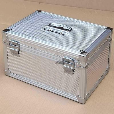 铝合金票据箱大号收纳箱凭证文件箱装钱箱子带锁储物箱手提工具箱