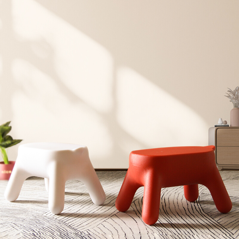 儿童凳现代简约塑料矮凳北欧创意板凳家用客厅椅子幼儿园可爱坐凳