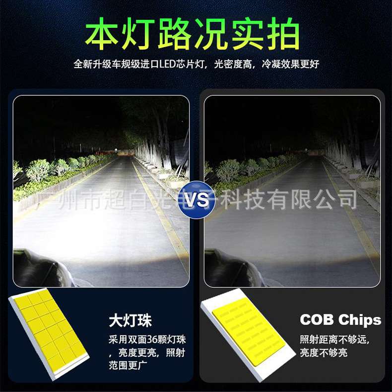 1：1汽车LED大灯直插式D2S D4S LED灯泡替换原装氙气灯泡30芯灯珠