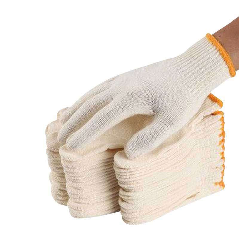 添盾  TD-GL700G全棉 7针本白700g全棉纱线手套  12副/打