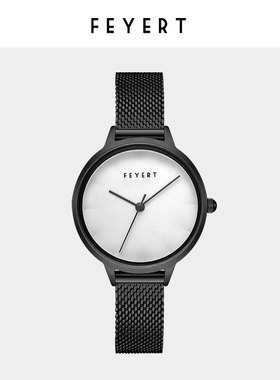 FEYERT正品北欧小众极简女表钢带进口机芯石英表气质学生手表女款