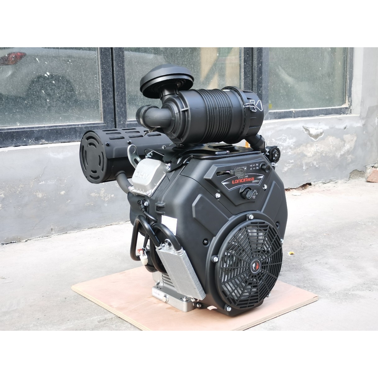 隆鑫999CC双缸汽油发动机LC2V90FD35马力轴28.575MM高压清洗机用