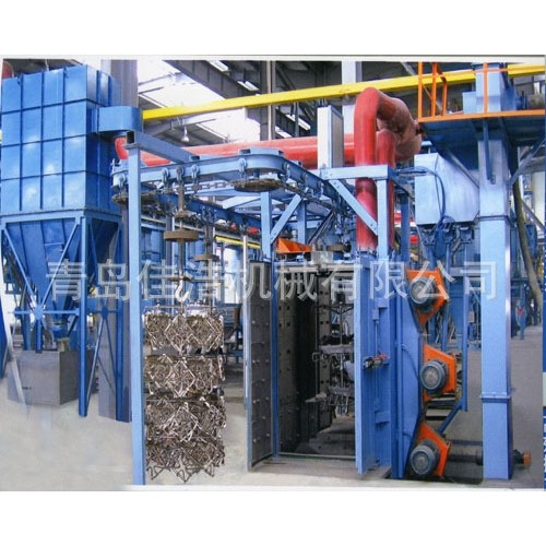 定 制级清理抛丸机Q48 Q58系列吊链进步式抛丸机悬链通过式抛丸机