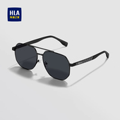 海澜之家飞行员超轻碳纤维墨镜男开车专用防紫外线偏光驾驶太阳镜