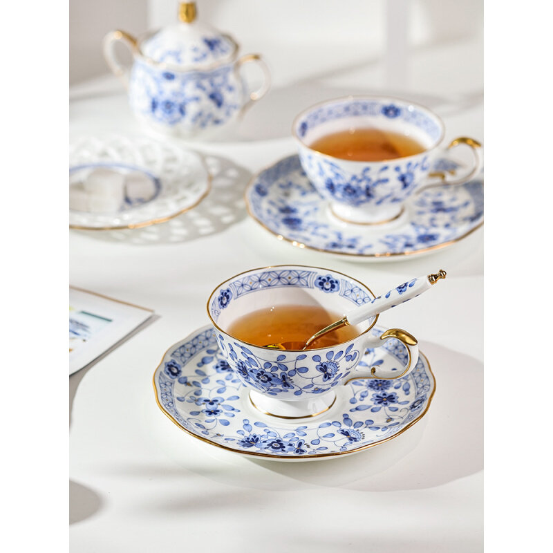 日本进口鸣海Milano米兰骨瓷咖啡杯碟红茶茶杯精致礼盒套装