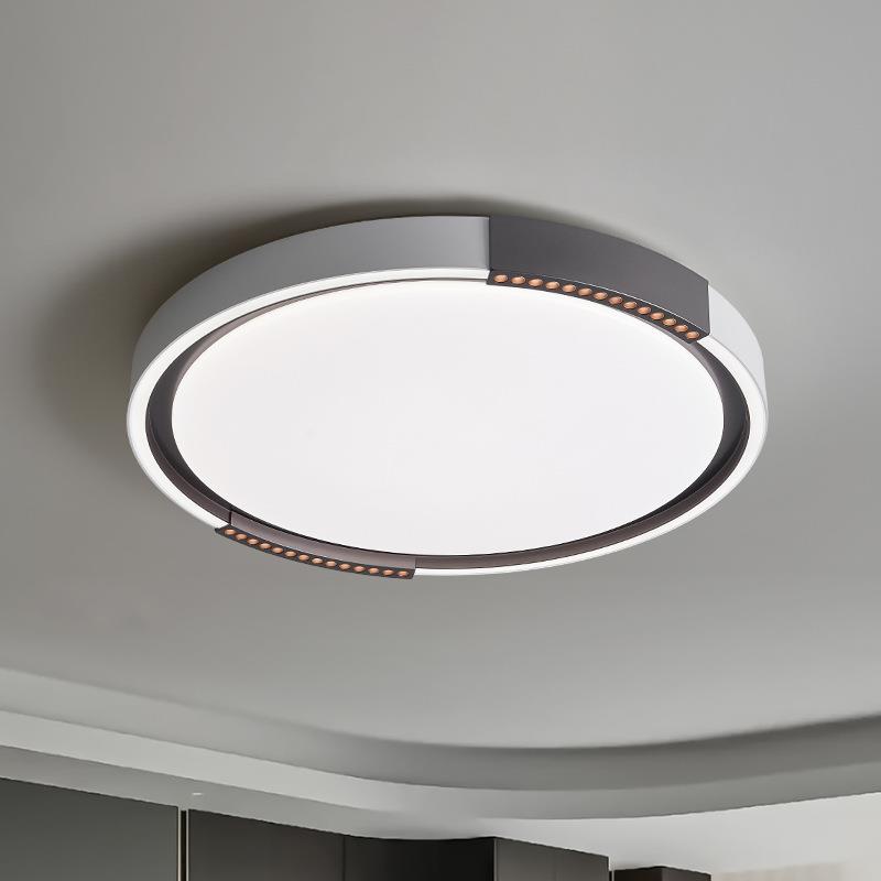 意式高级感护眼吸顶灯全光谱设计师卧室主灯圆形方形房间艺术灯具