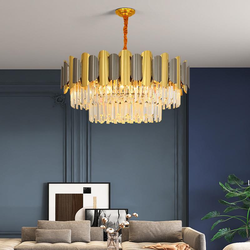 后现代简约轻奢水晶吊灯大气客厅灯创意个性设计灯具卧室餐厅吊灯