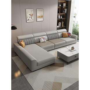 布艺沙发客厅2026新款雪尼尔棉麻可拆洗冬夏两用小户型猫抓皮直排