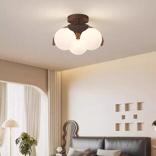 中古风卧室主灯书房儿童房LED吸顶灯高级感法式复古房间餐厅灯具