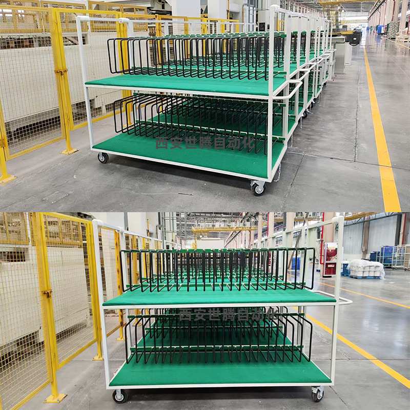 仓储台架车可移动多层固定短料架车间工位器具周转车带轮转移车