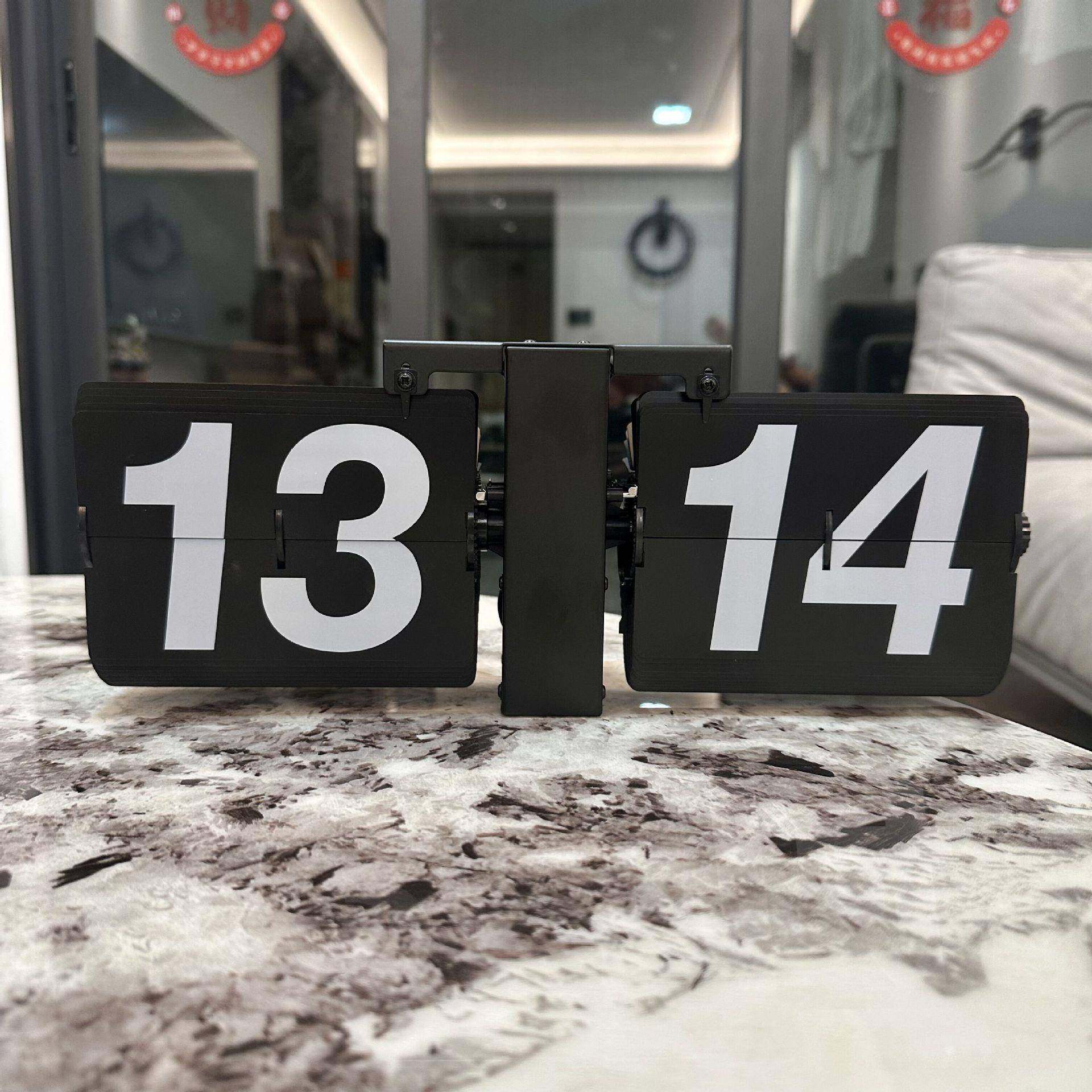 妙刻欧式复古机械自动翻页钟客厅大号挂钟简约桌面台钟座钟挂墙钟,金属材料及制品,金属加工件/五金加工件,淘宝优惠券,粉丝福利购,淘宝优惠卷