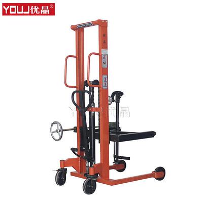 上海NBF35液压油桶升高车油桶翻转倒料车咬嘴式铁桶翻转倒料车