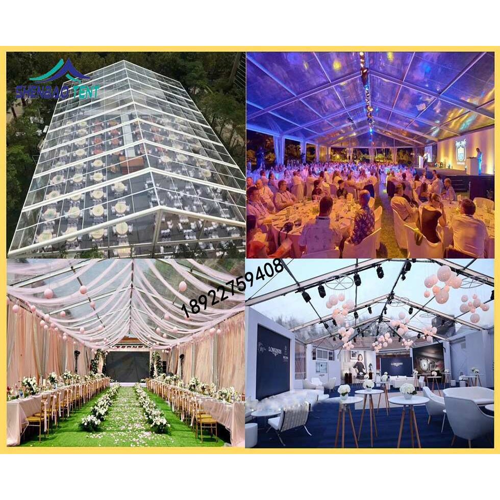 全透明PVC户外婚礼活动篷房 Aluminum transparent wedding tent