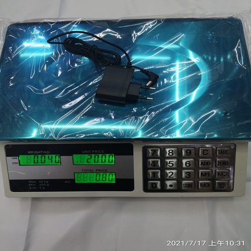 2021新款钢按键电子秤出口外贸计价秤水果秤