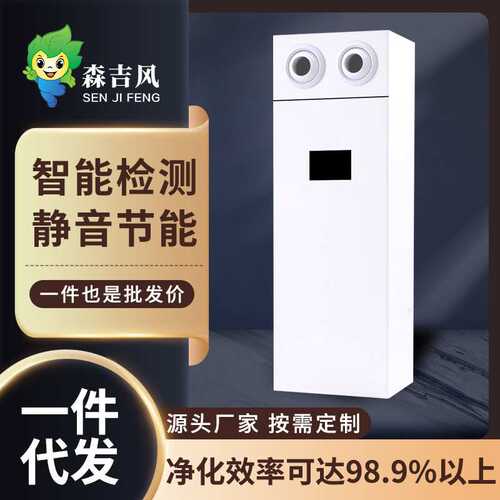 家用商用幼儿园新风机静音新风系统过滤通风柜式落地式净化机空气