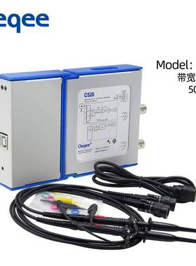虚拟示波器双通道PC数字手持示波器20MHz带宽50M配探头USB线