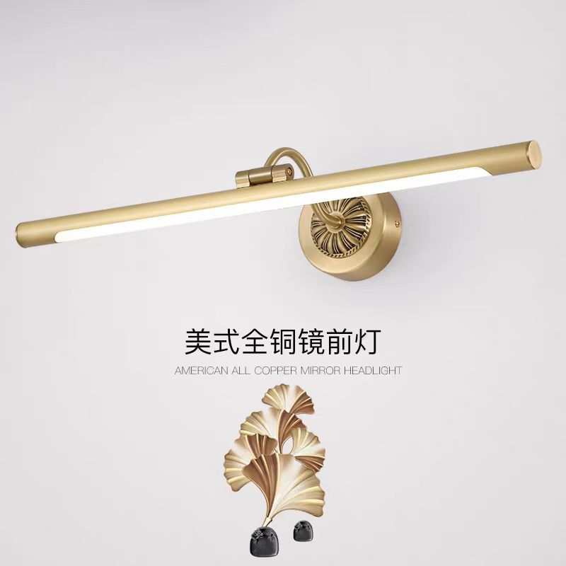 供货新款全铜镜前灯欧式镜灯浴室卫生间美式镜柜灯具防水化妆