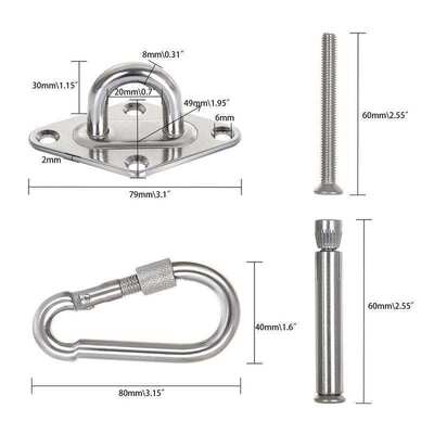 1100 Lb Heavy Duty Hammocks Hooks 2 8 Yoga & Brazilian
