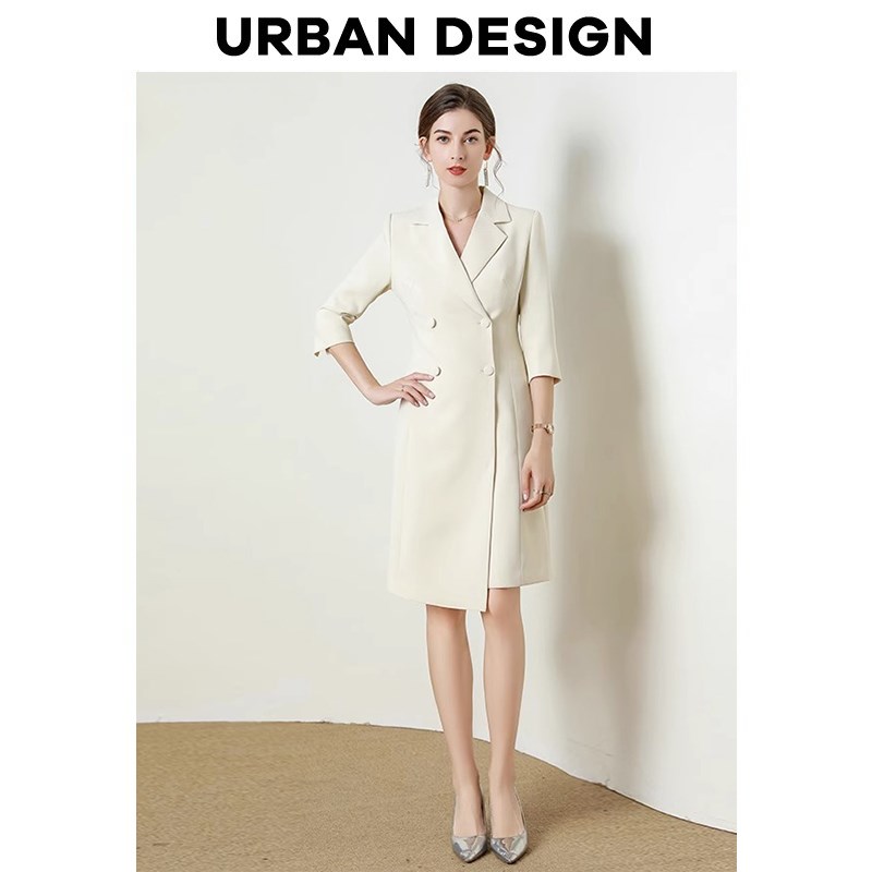 现货速发冯琳连衣裙播音艺考主持人主播上镜服装职业正装工作服