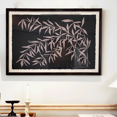 现货速发新款叶集南洋风办公室装饰画高级感客厅沙发背景艺术复古