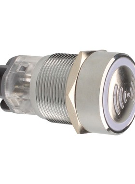 快速发货金属蜂鸣器16/19/22mm声光报警器LEDQ有声间断闪光间鸣12