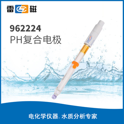 上海雷磁高端系列962224耐高温pH复合电极酸度计配件探头传感器