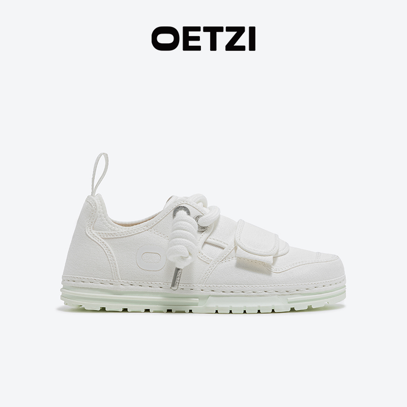 OETZI冰人奥兹冰低帮丑萌女鞋经典小白鞋2024春秋季休闲大头鞋男