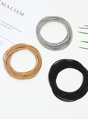 线径1.7mm弹簧包金丝手环可拧紧螺头可打开钢丝弹簧手链手镯