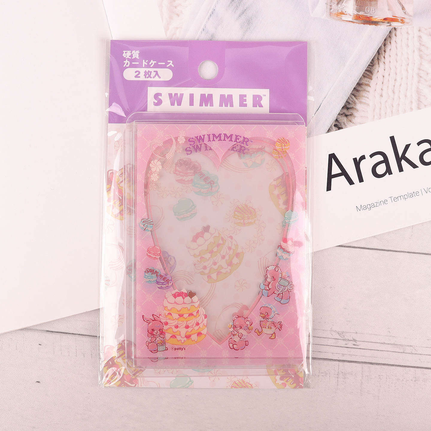 日本本土动漫卡套2枚入少女心