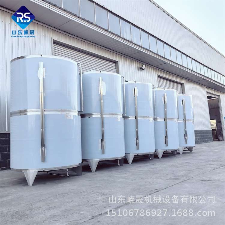 不锈钢热水储存罐 双层保温304储水罐 立式5吨冷水储蓄罐大容量