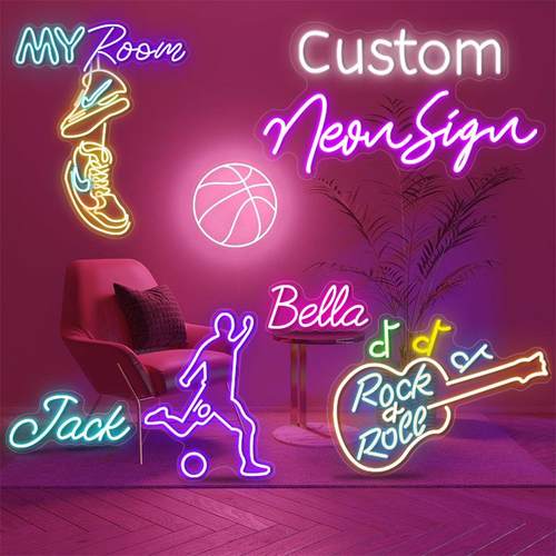 跨境电商led霓虹灯牌餐厅招牌霓虹灯透明亚克力Custom neon sign