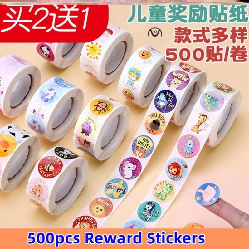 500pcs Reward Stickers Encouragement Sticker Roll for Kids