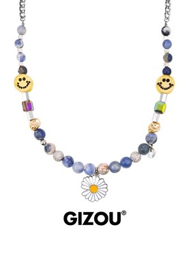 余景天同款小雏菊笑脸项链