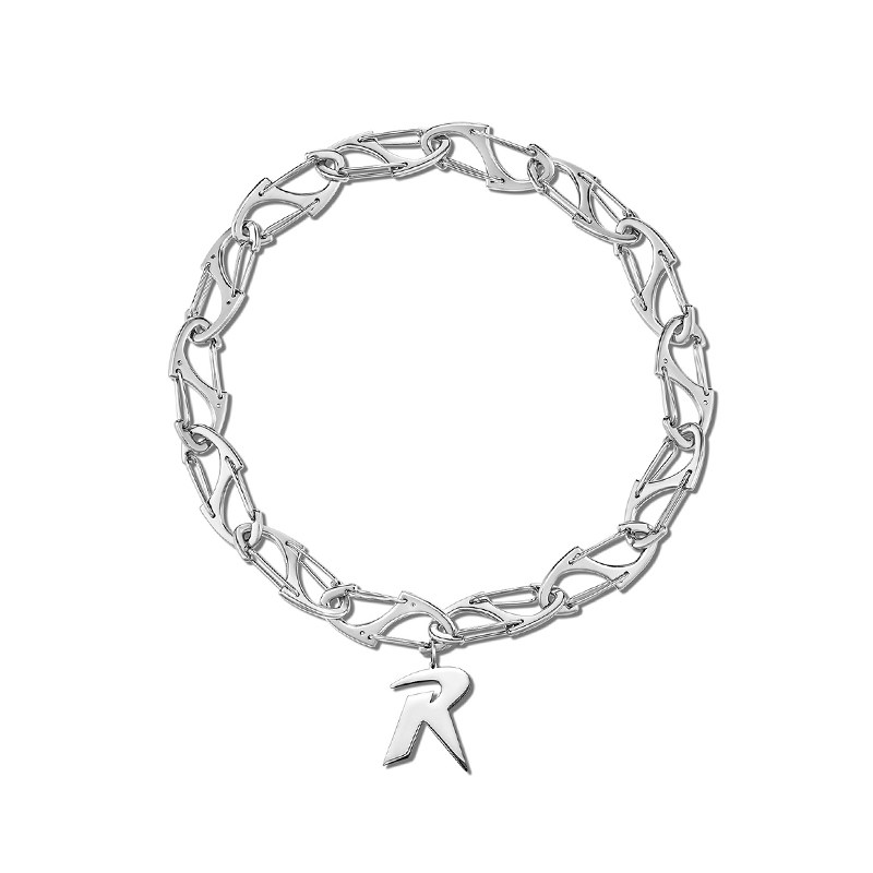 GIZOU正品小众设计感R字母项链中古高级感潮酷嘻哈锁骨链男女配饰