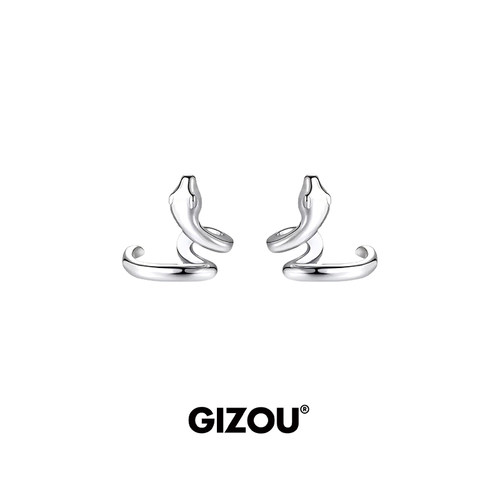 王安宇同款纯银灵蛇耳骨夹蛇耳环