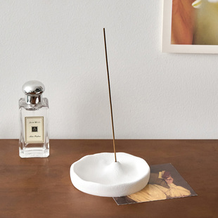 侘寂风线香香插家用复古中式 饰 檀香高级感创意底座托盘中古摆件装