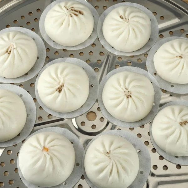 圆形垫防油加厚不粘沾耐高温专用家用大号防食品级蒸笼纸一次性纸