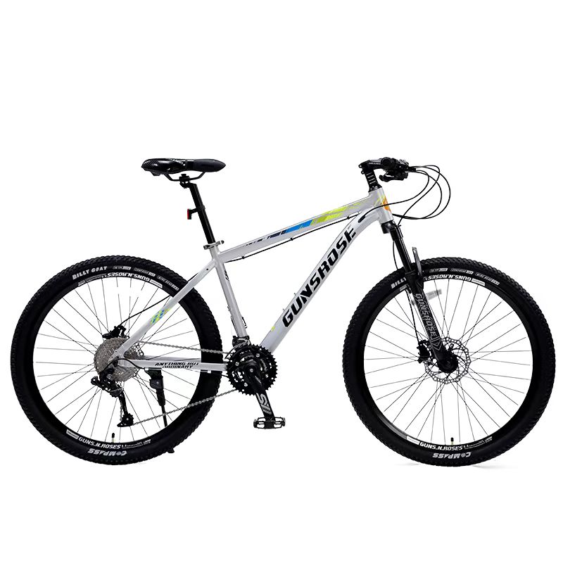 枪花山地自行车变速铝合金油碟碟刹减震越野车男女学生车超轻30速