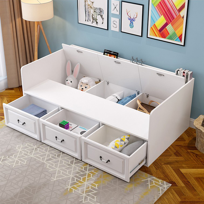 卧室单双人床小户型专用踏踏米床板式抽屉储物床1.2m客厅榻榻米床