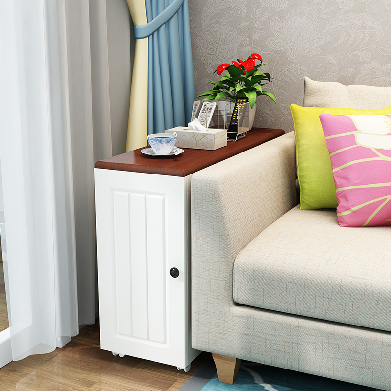 简约沙发边几长方形边柜可移动墙边缝隙柜客厅角柜迷你角几小茶几