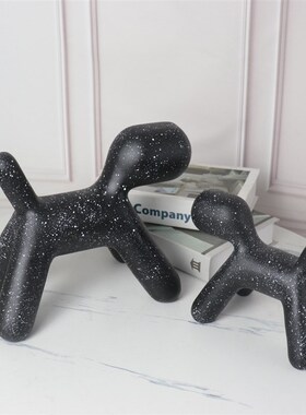 气球狗斑点狗创意家居摆件设w计师客厅抽象装饰品卧室儿童房小摆