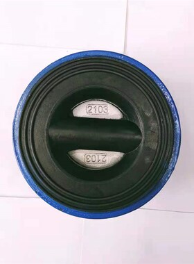 河北靖镜阀门DH77J-10/16Q蝶D式止回阀对夹阀体衬胶逆止阀单向阀