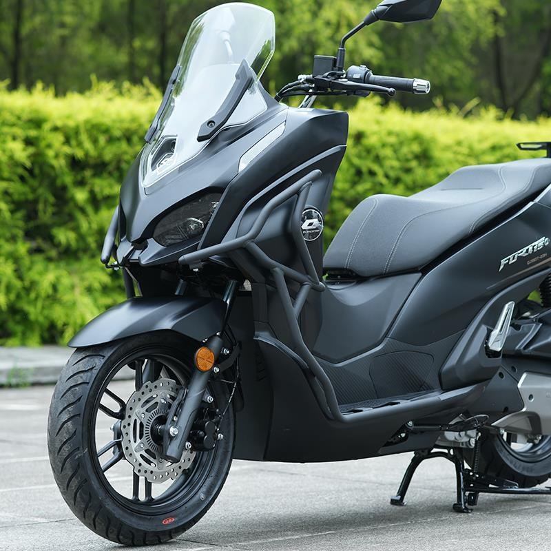 zc适用于钱江鸿150保险杠qj150t-G23h防摔杠前护杠碳钢防撞杠改装