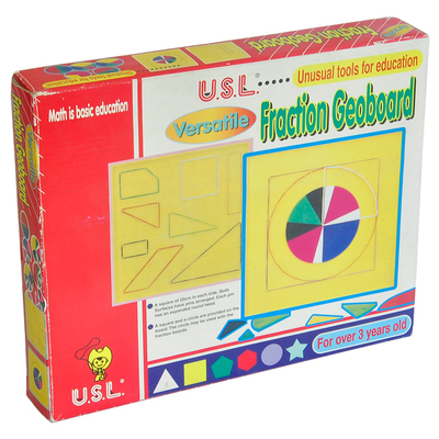 台湾游思乐USL 多m功能分数钉板 配10个圆形分数板 幼儿园数学教