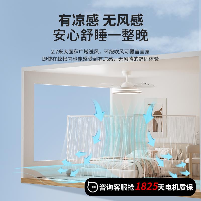 鸿雁卧风扇灯2024新款吊扇风扇HONYAR\/厅客吊挂式餐厅吊灯室一扇