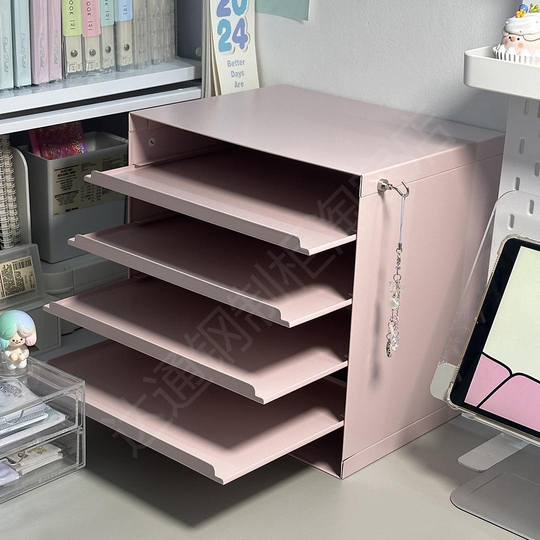 信盘GYT桌面文置件物架玄关抽拉抽桌上屉式文件化妆品分架层收纳