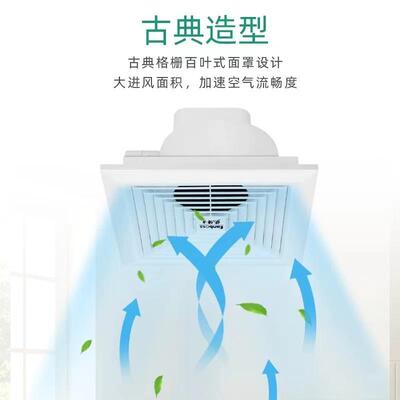 风博士静音排气扇中山制造BPT12-13卫生3间吊顶管换式T气扇BP12-1